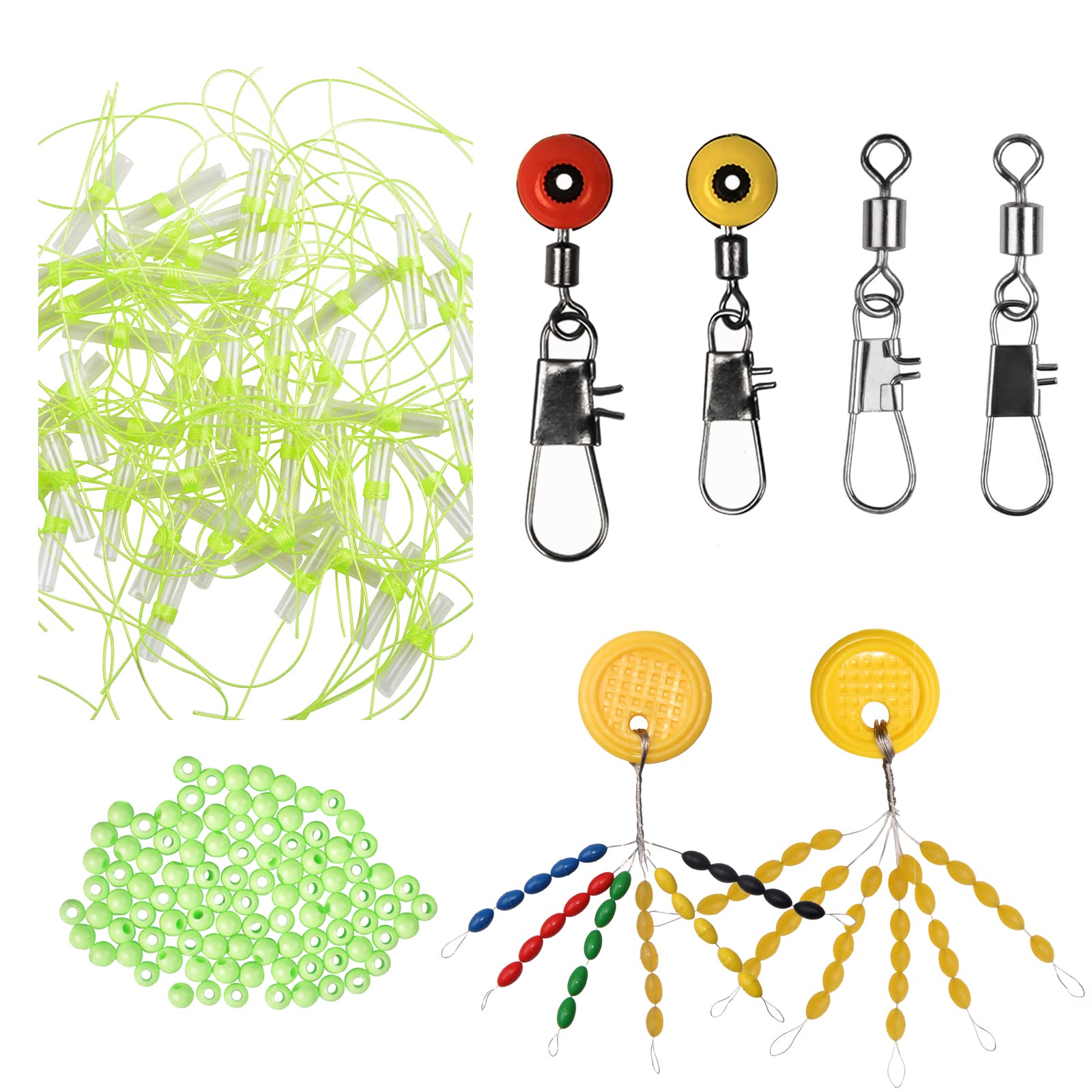 Amazon | SILANON ウキ止め糸 浮き止めゴム 釣り道具 サルカン